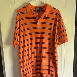 Polo by Ralph Lauren Orange Striped Polo Shirt